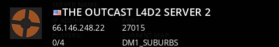 The OutCast L4D2 Server #2 Live Banner 1