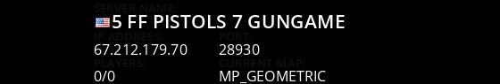 ^5=|FF|=Pistols^7(Gungame) Live Banner 1