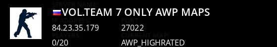 vol.team #7 Only awp maps Live Banner 1