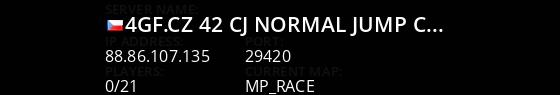 4GF.CZ #42 | CJ | Normal | Jump | CUSTOM-MAP Live Banner 1