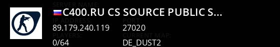 c400.ru CS:Source Public Server v9540945 Live Banner 1