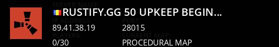 RUSTIFY.GG | 50% UPKEEP | Beginner Live Banner 1