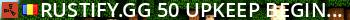 RUSTIFY.GG | 50% UPKEEP | Beginner Live Banner 2