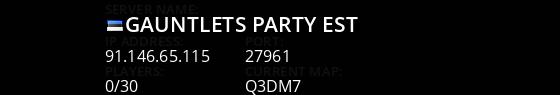 Gauntlets Party Est Live Banner 1