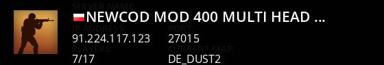 NEWCOD MOD 400  MULTI-HEAD       1s1k Live Banner 1