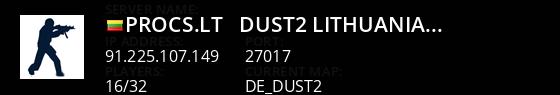 -=[ PROCS.LT ]=- / [ DUST2 ] LITHUANIA ( /--*=FREE VIP=*--\ ) Live Banner 1