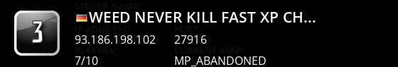 WeeD NEVER KILL FAST XP CHILLOUT  [ 1 PLAYERSTART ] Live Banner 1