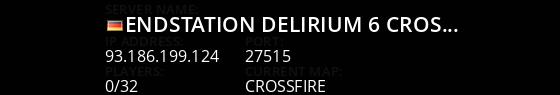 Endstation Delirium 6 |Crossfire Only| Live Banner 1