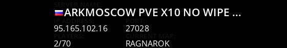 ARKMoscow PVE[x10][No Wipe][Cross] - (v358.24) Live Banner 1