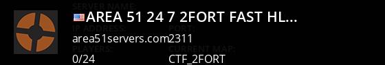 Area 51 24/7 2Fort | Fast | HLstatsX Live Banner 1