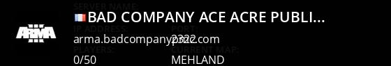 Bad Company | ACE&ACRE Public | www.BadCompanyPMC.com Live Banner 1