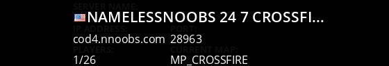 NamelessNoobs 24/7 Crossfire Live Banner 1