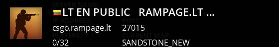 [LT/EN] Public - Rampage.lt - Newest Skins !ranks !vip Live Banner 1