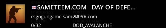 SameTeem.com - Day of Defeat Source - Public - HLstatsX Live Banner 1