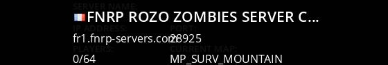 FNRP RoZo Zombies Server | Cracked Live Banner 1