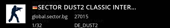 > SECTOR > DUST2 Classic International 18+ [Skins][HLstatsX] Live Banner 1