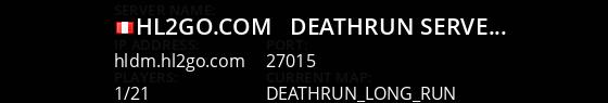 HL2GO.COM - DeathRun Server [EU] Live Banner 1