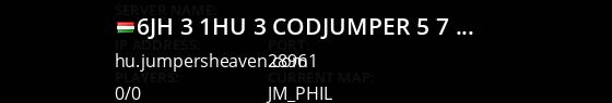 ^6JH ^3[^1HU^3] CoDJumper ^5|^7 Time: 53 mins Live Banner 1