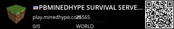 §bMinedHype Survival Server (SMP) [Bedrock & Java]§r
§bVisit our website! - www.MinedHype.com Live Banner 1